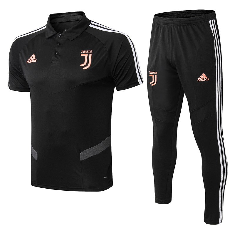 Polo Juventus Conjunto Completo 2019-2020 Negro Naranja